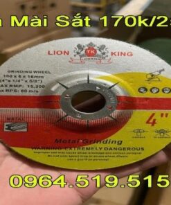ĐÁ MÀI SẮT LION KING – BỀN BỈ, HIỆU SUẤT CAO, AN TOÀN KHI SỬ DỤNG (hộp 25 viên)