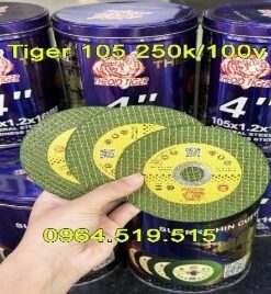 Đá cắt sắt Tiger 1 tấc – Bền Bỉ, Sắc Bén, Cắt Nhanh Gọn (Hộp 100 Viên)